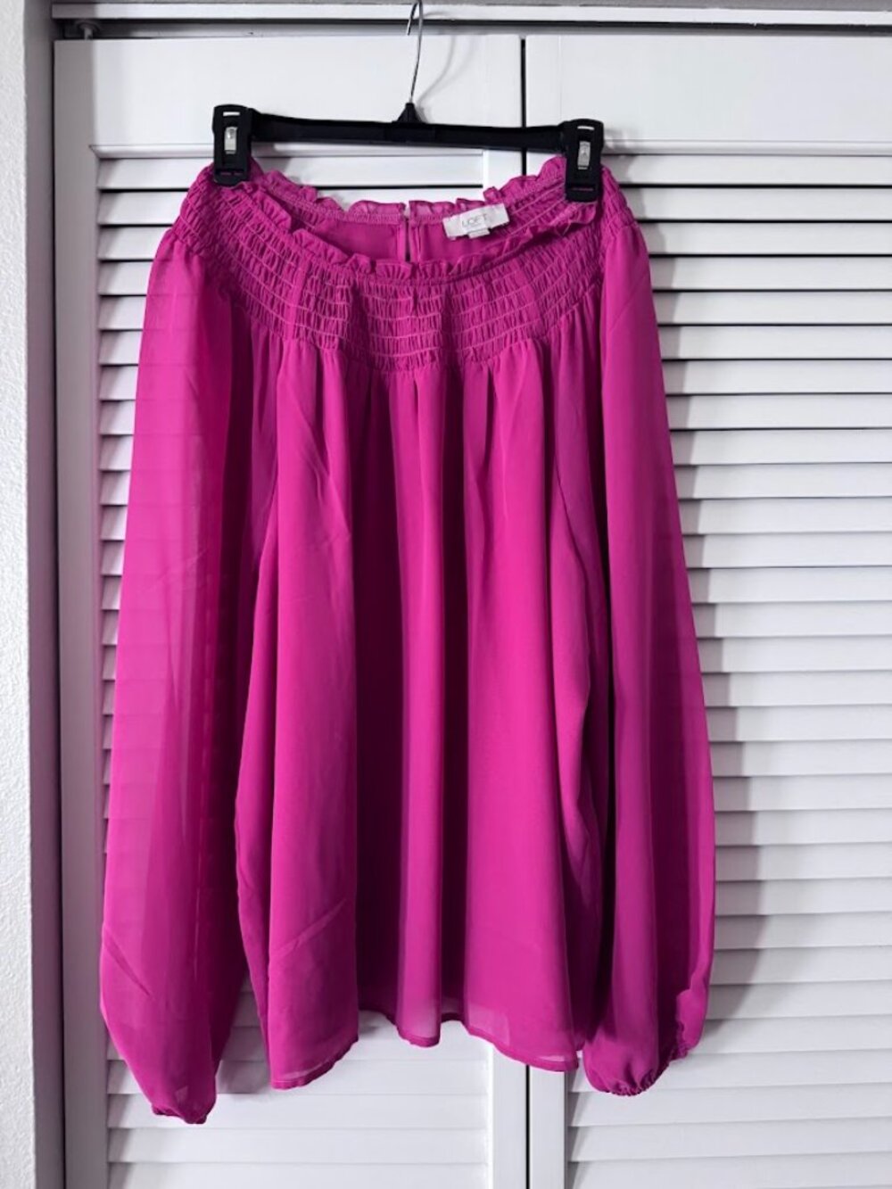 LOFT pink blouse